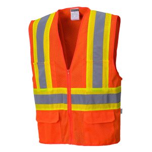 Tulsa Hi-Vis Mesh Executive VestOrange
