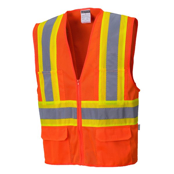 Tulsa Hi-Vis Mesh Executive VestOrange